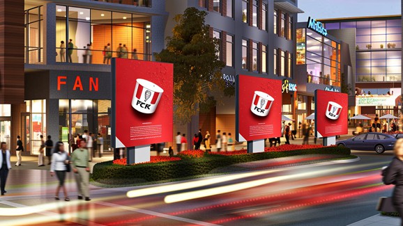 金色供应商户外广告防水广告牌结构定制方形OEM